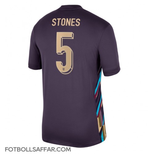 England John Stones #5 Bortatröja EM 2024 Kortärmad